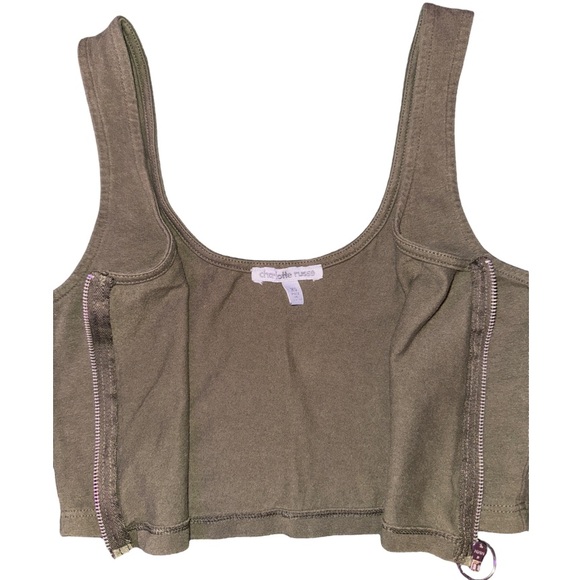 2/$7 Zip up crop top - Picture 5 of 5